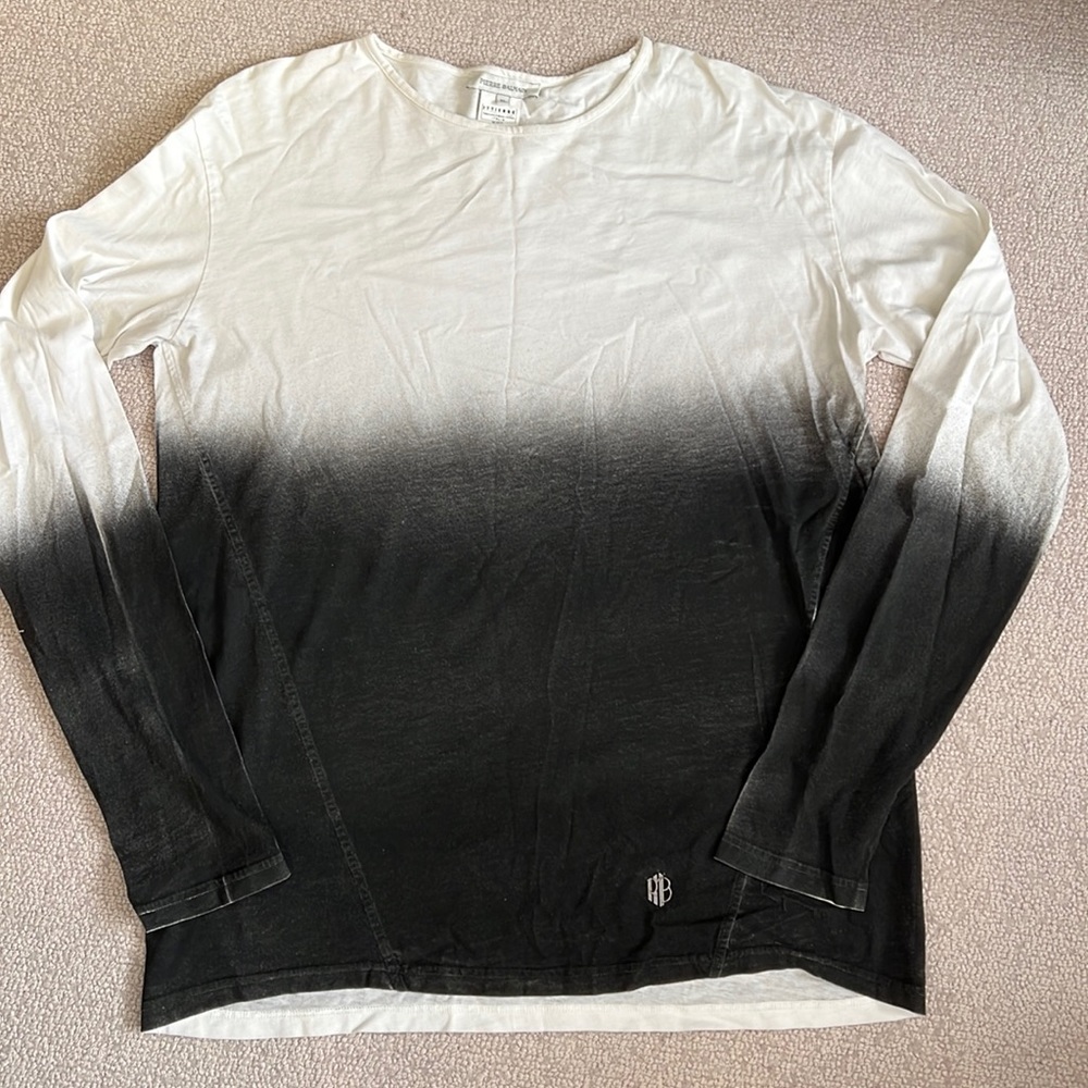 Mens Pierre Balmain dip Dye Ombré Shirt